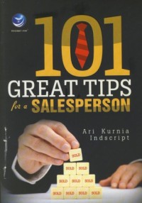 Image of 101 GREAT TIPS for a SALESPERSON