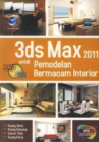 Image of 3dS Max 2011 untuk Permodelan Bermacam Interior
