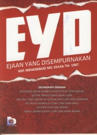 Image of EYD EJAAN YANG DISEMPURNAKAN