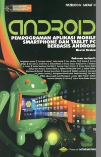 Image of ANDROID Pemrograman Aplikasi Mobile Smartphone dan Tablet PC Berbasis Android